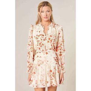 Love Bomb Balloon Sleeve Blouse